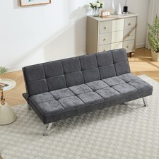 Modern 3 Seater Sofa Sleeper Sofa Single Couch Settee Chair Sofabed Guest Bed