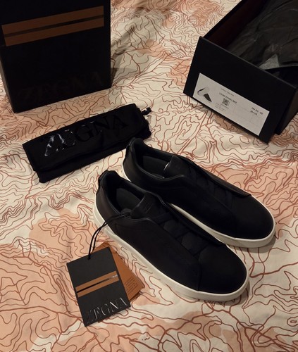 Zegna triple stitch dark blue - zegna,