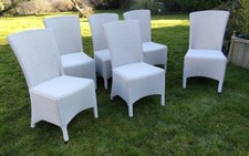 6 Neptune Havana Lloyd Loom Dining Chairs RRP £329 Each
