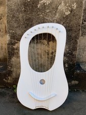 Rosewood White Lyre Harp 10