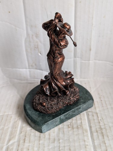 Vintage female golfer - female, trophy