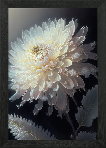 Chrysanthemum framed wall - framed, art
