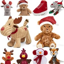 Woodland Reindeer, Christmas Plush Dog Toy with Built-In Squeaker Christmas Gift