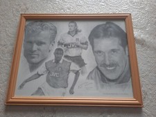 Arsenal Players Of The Past Pencil Drawing Sketch By Jonathan Wood