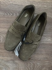 Zara Women's Khaki Real Suede