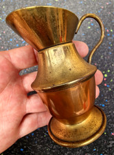 Vintage ' WW1 Trench Art Miniature Jug ' Shell Casing Antique Brass Prop ***