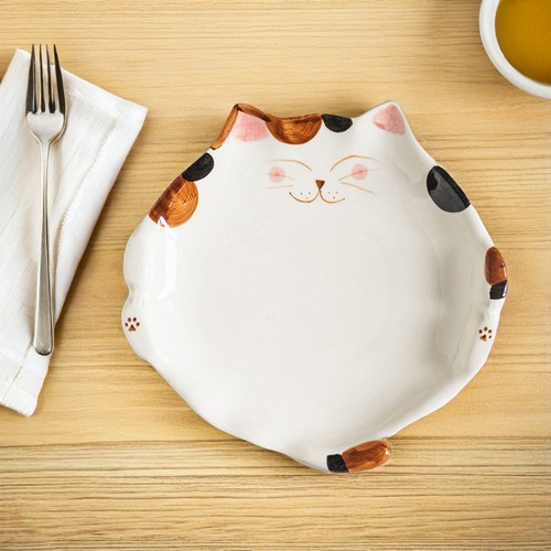 Reusable white ceramic - white, plate