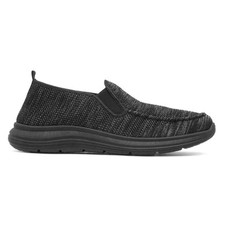 Mens Shoes Black Adults Slip