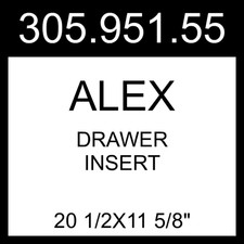 IKEA ALEX Drawer Insert Gray