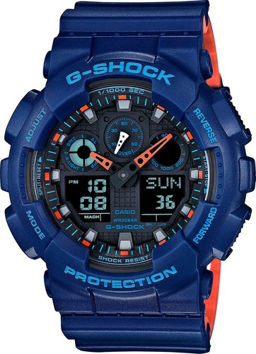 Casio shock 100l - casio, blue