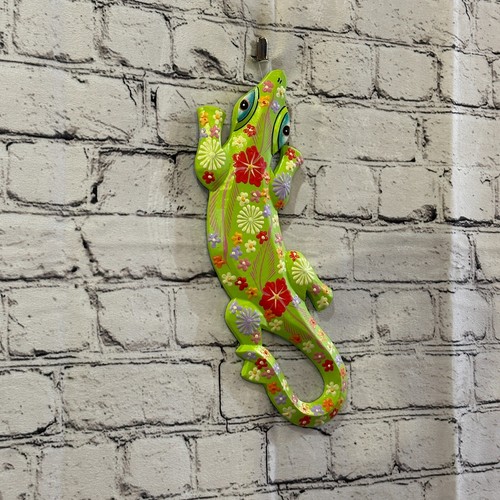 30cm gecko lizard green flower - gecko,
