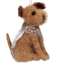 Scruff the Dog With Bandana Christmas Decoration by Sass and Belle
