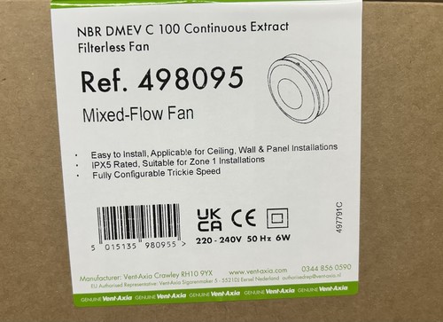 Vent axia 498095 - vent, c100
