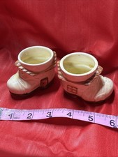 Vintage Keele Street Pottery Old Woman Lived in a Shoe Egg Cups Set Of 2