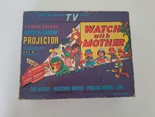 Chad Valley WATCH WITH MOTHER Give-A-Show WORKING Projector 112 BBC TV Slides