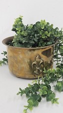 Antique brass planter pot - planter,