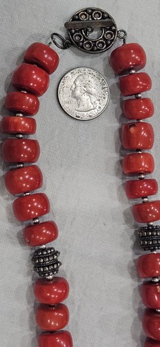 Vintage red coral statement - vintage,