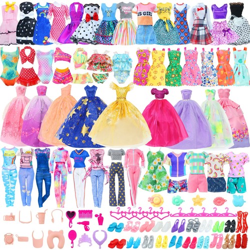 50pcs barbie doll clothes - 50pcs,