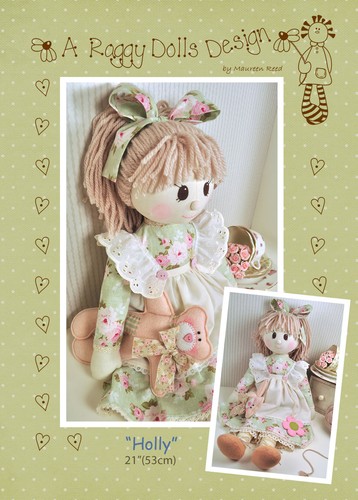 Holly rag doll - doll, craft