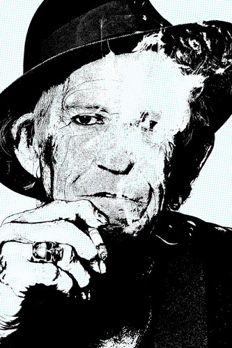 Keith richards pop art - keith, style