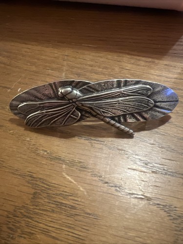 Pewter dragonfly hair - pewter,