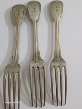 antique silver-plated forks X3