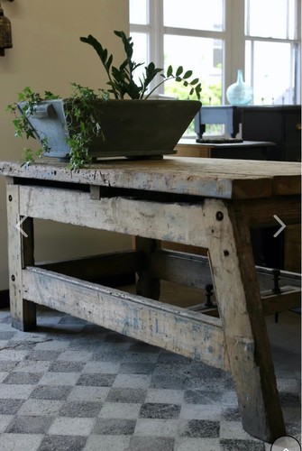 Large antique kitchen island - , /