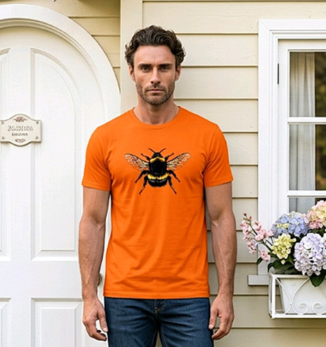 Bee printed dtg - bee, t-shirt