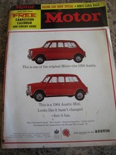 THE  MOTOR JAN 1964 LOTUS 30 MONTE-CARLO RALLY SIMCA 1300 BRUSSELS MOTOR SHOW