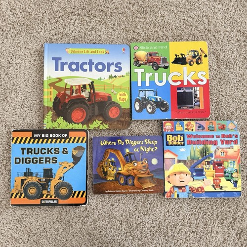 Lot kids books tractors - of,