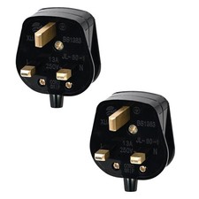 2 x 13AMP HIGH QUALITY UK PLUG