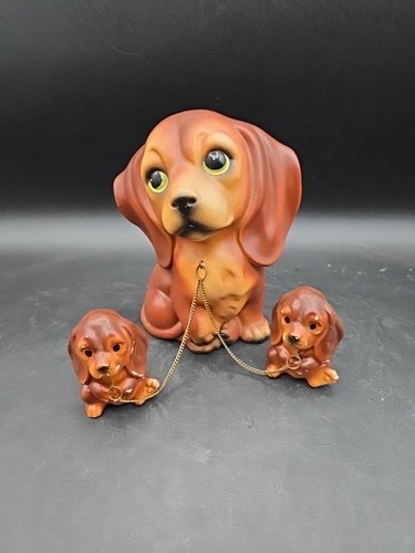 Vintage basset hound chain set - vintage,