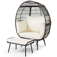 PE Rattan Egg Chair with