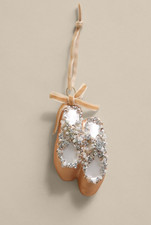 GLASS BALLET SLIPPERS HANGING