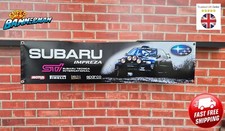 Subaru Impreza STi WRC Banner for Garage, Workshop, Showroom, Man Cave etc LARGE