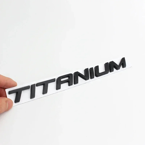 Gloss black titanium lettering - gloss,