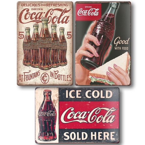 Coca cola tin signs vintage - cola,