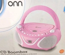 ONN Pink Retro Style Portable