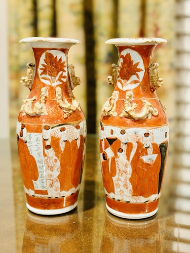 Japanese kutani chinoiserie - kutani,