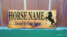 Personalised horse stable sign - stable,