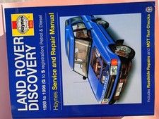 Haynss Service & Repair Manual. Land Rover Discovery 1989 - 1998