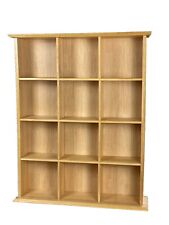 Solid Wooden Light Oak John Lewis DVD Storage Rack Holds 156 DVDs Sturdy