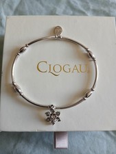 New Clogau Snowflake affinity bead bracelet white topaz silver and rose gold