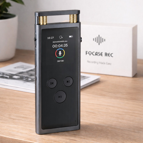 Focase 64gb voice recorder - 64gb, ai