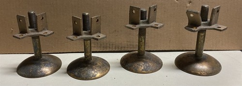 Antique cast brass feet - cast,