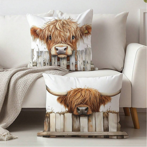 Set rustic highland cow - 2,