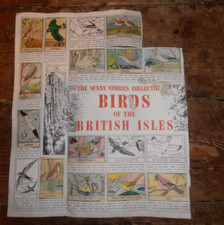 Sunny Stories Birds of the British Isles. 1950s children's collection of cards .