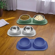 Dog Bowl Stainless Steel Pet Food Feeder Cat Food Feeding Dish Pet Bowl Non-slip
