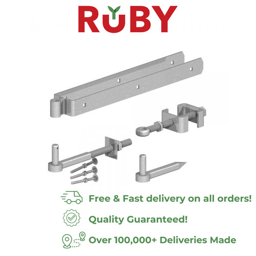 Adjustable gate hinge set - hinge,