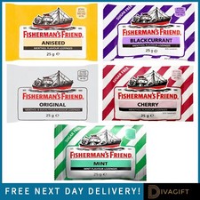 FISHERMAN'S FRIEND LOZENGES ALL FLAVORS CHOOSE YOUR TYPE & PACK SUGAR FREE 25G
